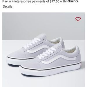 Old Skool Vans- Gray Dawn/True White